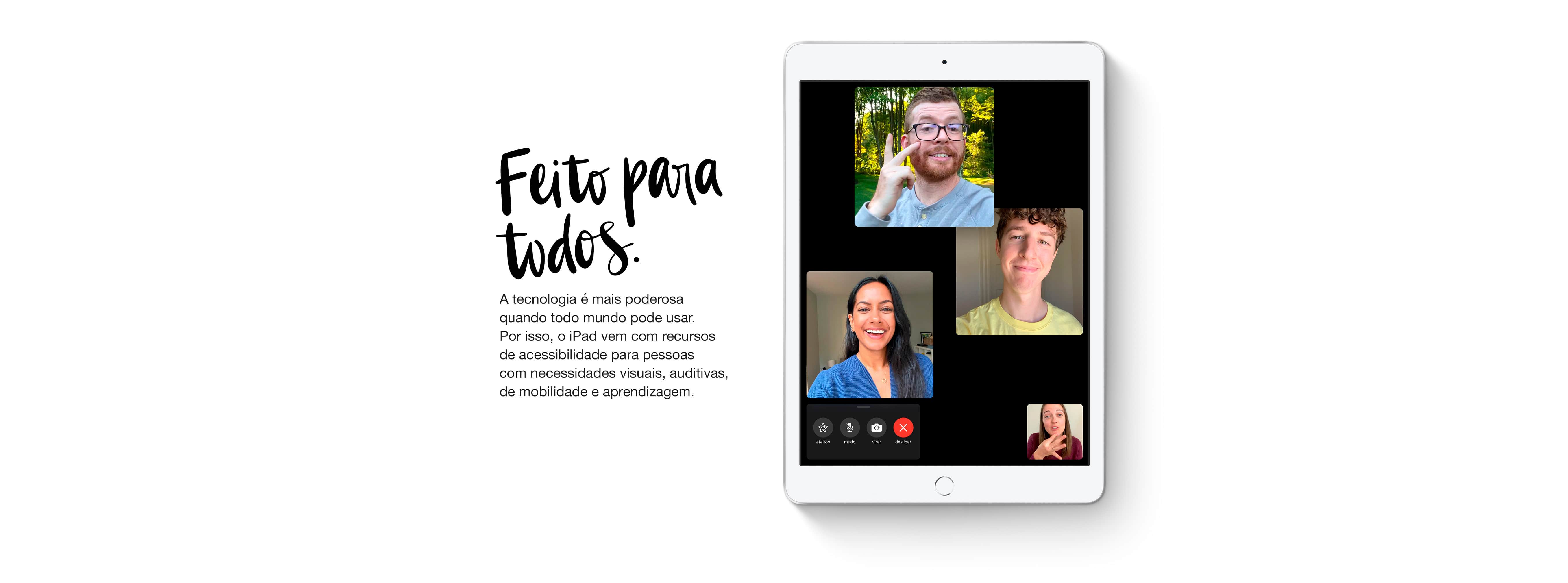  iPad 10,2 8ª geração Apple Wi-Fi  128GB - Prateado